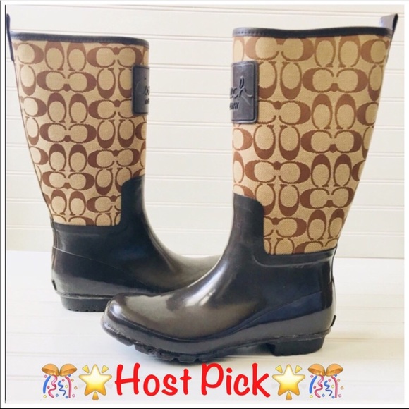 Coach Shoes - 🔵 Authentic Coach Rain Boots Size 9